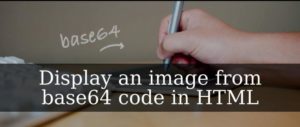 Display an image from base64 code in HTML - CodeSpeedy
