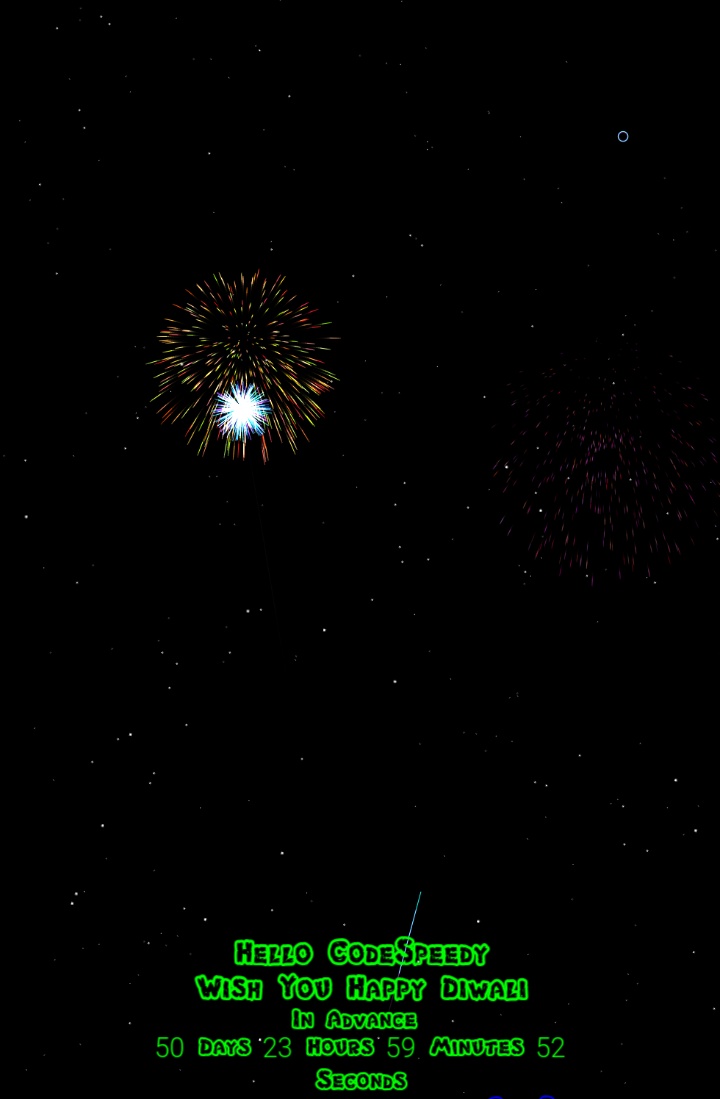 Happy Diwali JavaScript Diwali Wishing Source Code with Demo