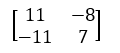 Adjacent matrix key cipher text