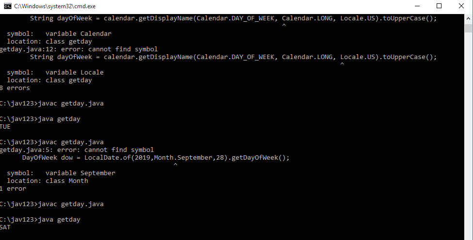Get Day of Week From Given Date in Java - CodeSpeedy