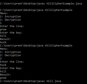 Hill Cipher - CodeSpeedy