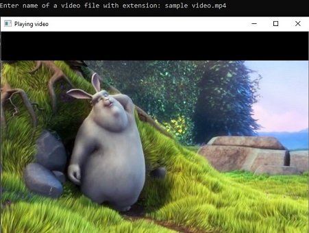 how to play video in C++ using OpenCV