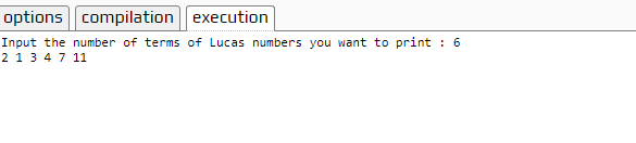 How to print Lucas series in C++