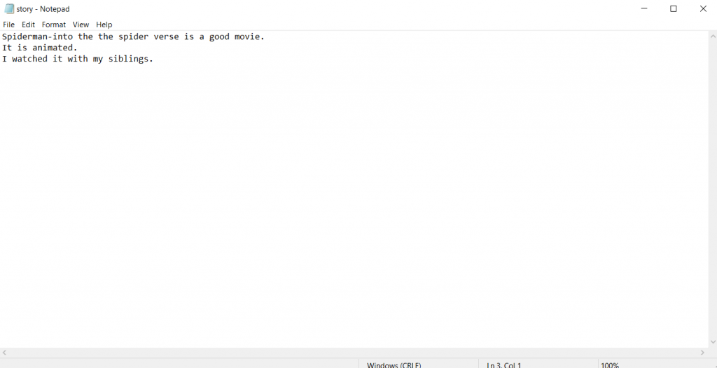 Reverse the order of lines of a .txt file in Python - CodeSpeedy