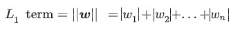 L1 regularization