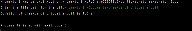 Find the duration of GIF image in Python