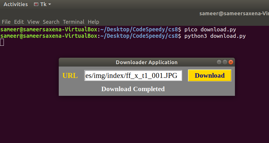 File has been successfully downloaded