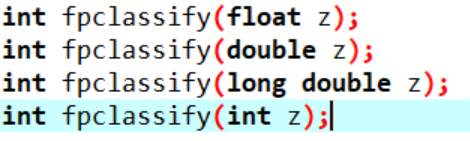 fpclassify() in C++ syntax