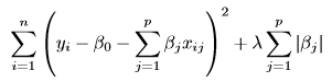 Lasso formula