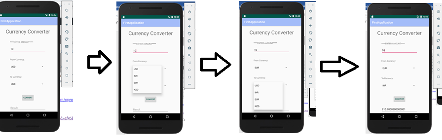 Create real time currency converter app in Android Studio