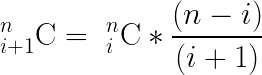 Next term formula