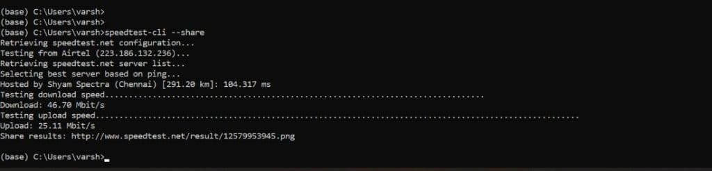 How to check internet speed using Python - CodeSpeedy