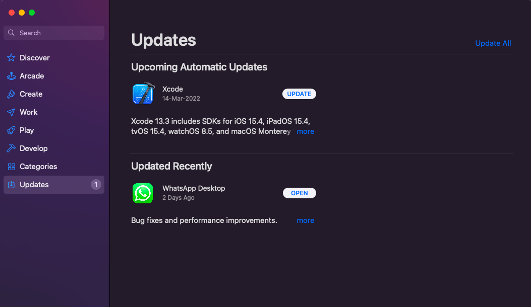 Update Xcode