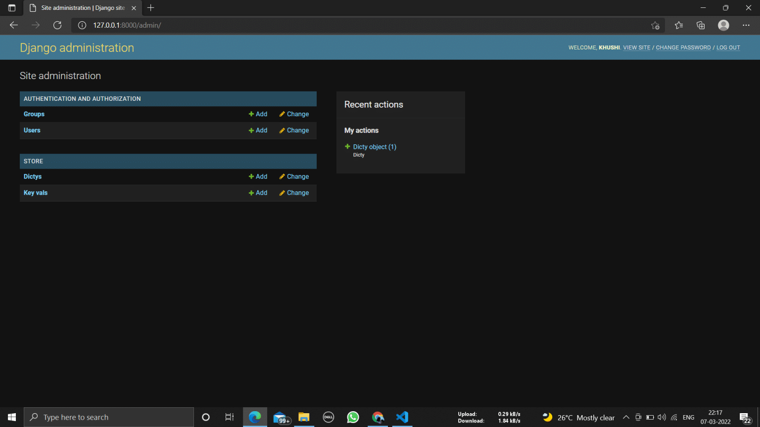 How to store a dictionary on a Django Model - CodeSpeedy