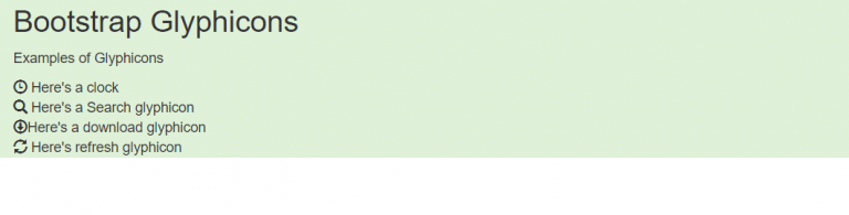 Glyphicons in Bootstrap - CodeSpeedy
