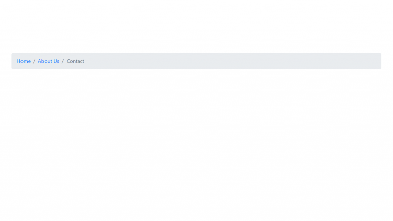 Breadcrumb in bootstrap 4 - CodeSpeedy
