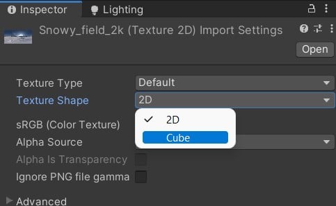 cube in unity3d