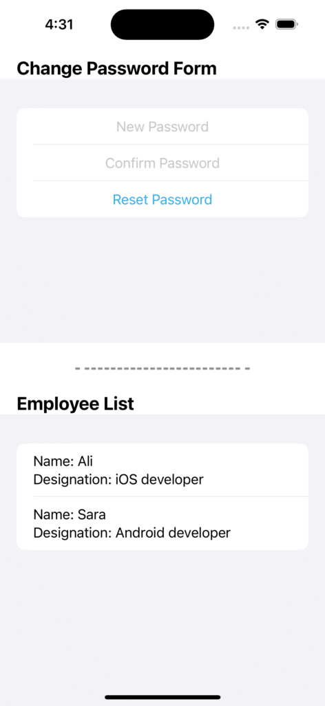 Difference between List and Form