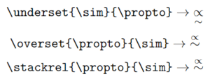Proportional To (∝) symbol in LaTeX - CodeSpeedy