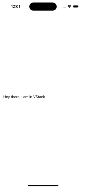 VStack padding