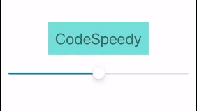 Adjust opacity dynamically with a slider