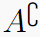 $A^{\bigcomplementop}$