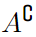 A^\complement