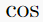 \cos