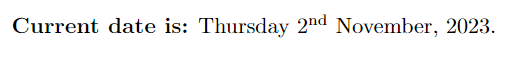 current date in Day-name Day Month, Year format.