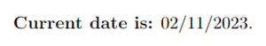 Get the current date in every possible format in LaTeX - CodeSpeedy