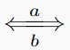 \xLongleftrightarrow[b]{a}