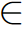 $\in$