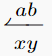 \xleftharpoonup[xy]{ab}