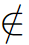 $\notin$