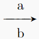 \autorightarrow{a}{b}