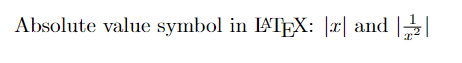 absolute value symbol.