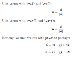 How to write unit vector (â) in LaTeX? - CodeSpeedy