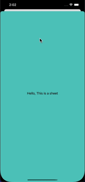 Changing the background color of a sheet in SwiftUI