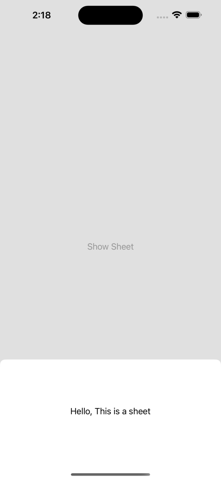 Customize sheet in SwiftUI - CodeSpeedy