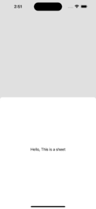 Create a half-screen sheet