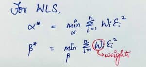Weighted Least Squares Regression in Python - CodeSpeedy