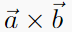 \vec{a} \times \vec{b}