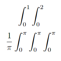 double and triple integral.