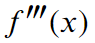 f^{\trprime}(x)