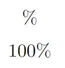 Percent symbol