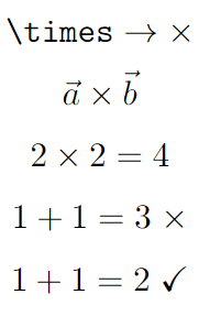 cross mark symbol.
