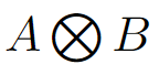 Larger tensor product in LaTeX