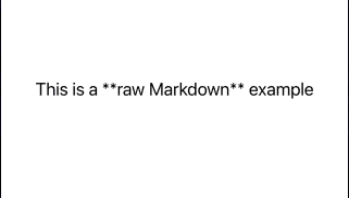 Render raw markdown content in SwiftUI
