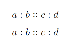 centered proportion.