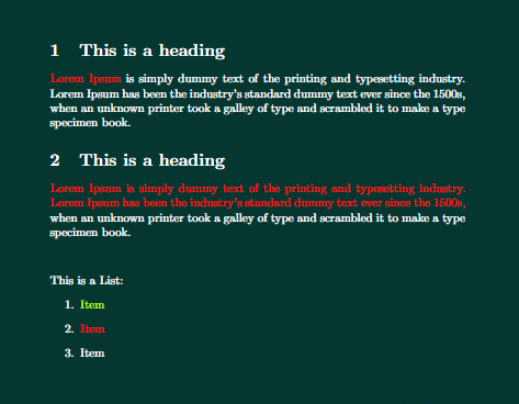 change text color of a specific part.